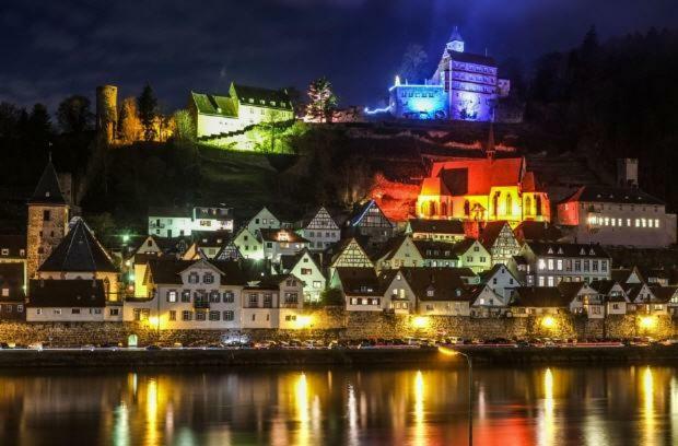 Neckarblick,Natur, Altstadt Hirschhorn Exterior foto